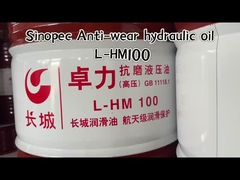 Sinopec L-HM Anti-Wear Hidrolik Yağ Endüstride büyük duvar yağlayıcı